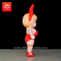 Costume de poupée publicitaire gonflable personnalisé en tissu Oxford imperméable et durable de haute qualité
