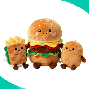 Juguetes de Peluche Personalizados de Comida: Hamburguesa, Papas Fritas, Sándwiches - Venta al por Mayor de Fábrica en Alta Calidad - Product Image 1