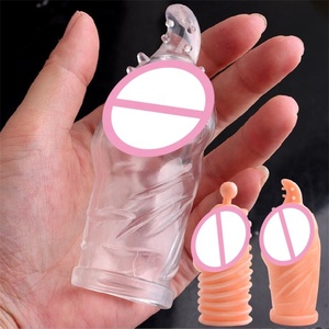 Manchon de pénis réutilisable de marque OEM, extenseur réaliste, préservatif d'extension, jouet sexuel pour hommes, agrandisseur de pénis, gaine de préservatif, modèle de retard - Product Image 2