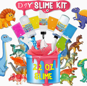 Kit de slime <span class=keywords><strong>à</strong></span> bulles <span class=keywords><strong>dinosaure</strong></span> DIY, plastique, 12 couleurs, cristal, sûr, non toxique, matière amusante pour slime, adapté aux enfants, excellente idée cadeau - Product Image 6
