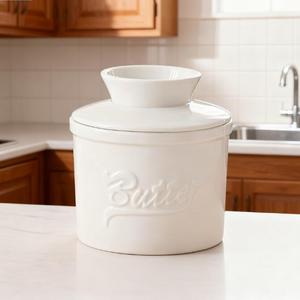 Beurrier français personnalisable et écologique avec couvercle, en céramique durable et silicone, pour la cuisine domestique, design européen - Product Image 5
