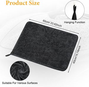 Toalla de Secado Rápido para Auto NOVISON de Microfibra y Poliéster, 1200GSM, 90x60CM, con Bucle Retorcido - Product Image 3
