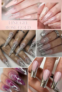 Beauté professionnelle 3 couleurs métallisé Chrome <span class=keywords><strong>effet</strong></span> platine Pigment Gel polonais pour finition <span class=keywords><strong>miroir</strong></span> de haute qualité Nail Art Line Gel - Product Image 6