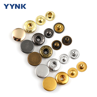 Vente en gros de boutons-pression ronds plats pour vêtement à la mode, boutons-pression colorés pour vêtements de costume pour hommes et femmes