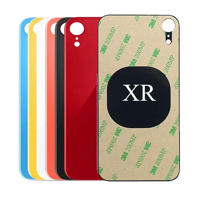 For iPhone XR XS MAX 11 12  Back Glass Housing Replacement Housing Battery Cover Big Hole Rear Glass