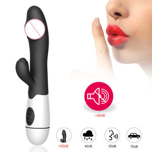 Vibrador de silicone macio para mulheres, vibrador de silicone com motor duplo, melhor vibrador de 10 velocidades, coelho rosa - Product Image 4