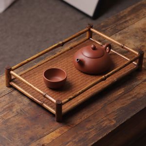 Soporte para tazas de té de bambú con diseño de ciervo Meilu, tipo de bambú, accesorios para ceremonia del té, estante de almacenamiento, no plegable, primera clase - Product Image 3