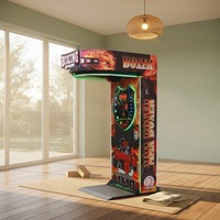 Machine de boxe d'arcade Punch Kick - Jeu de parc d'attractions à monnayeur en plastique anglais avec garantie d'un an