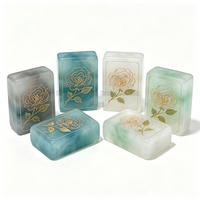 Jeu de Mahjong artisanal lavande et blanc avec motifs floraux, tuiles de Mahjong en jade imprimées UV, style américain