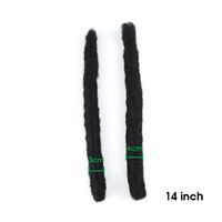 Orient Natural Extensions de vrais cheveux humains faits à la main Afro Kinky Bulk Wick Locs peuvent être blanchis