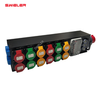 Boîte de distribution d'alimentation portable pour scène DJ et discothèque, 6 prises, 16A, 5 broches, 32A, étanche, distributeur d'alimentation CEE