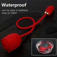 Vibrateur rose à double tête 2 en 1 pour femmes avec stimulation clitoridienne et du point G, 7 modes de vibration, 100% étanche, recharge USB