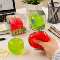Jouet sensoriel anti-stress en forme de pomme verte en peluche souple, idéal pour les TDAH, l'autisme, les adultes et les enfants, cadeau de Noël