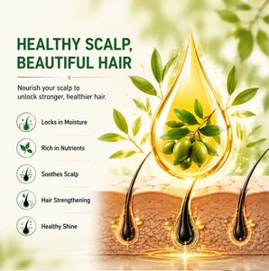 Shampoo à l'huile d'olive OEM hydratant, réparateur, nourrissant pour cheveux secs et abîmés, anti-frisottis, soin capillaire naturel, <span class=keywords><strong>doux</strong></span> et brillant - Product Image 5