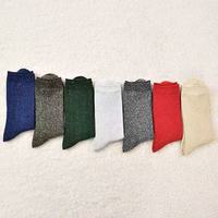 Chaussettes personnalisées en tricot avec fil métallique pailleté, chaussettes de printemps en coton, jacquard, avec logo sur le bord et le bas, évacuation de l'humidité, chaussettes pour femmes