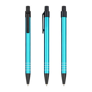 Hochwertige schnell trocknende Press stifte Blue Gel Metall tinte 0,5mm Schreib breite Office Station ery Promotion - Product Image 1