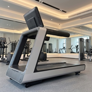 Nouveau tapis roulant pour centre de fitness, grand tapis roulant commercial multifonctionnel à absorption des chocs, écran LCD à boutons - Product Image 3