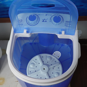 Lavadora Portátil Mini Plegable con Centrifugadora, Lavadora Pequeña con Tambor Plegable de 8L, Color Morado - Product Image 2