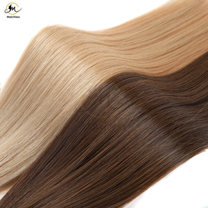 Extensiones de cabello humano intacto con cutícula completa Natural 100% de alta calidad, extremos gruesos doblemente dibujados, suaves y cómodos - Product Image 3