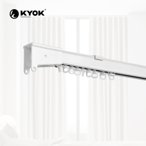 Rail de rideau en plastique blanc KYOK, design minimaliste pour rideaux, décoration intérieure - Product Image 1