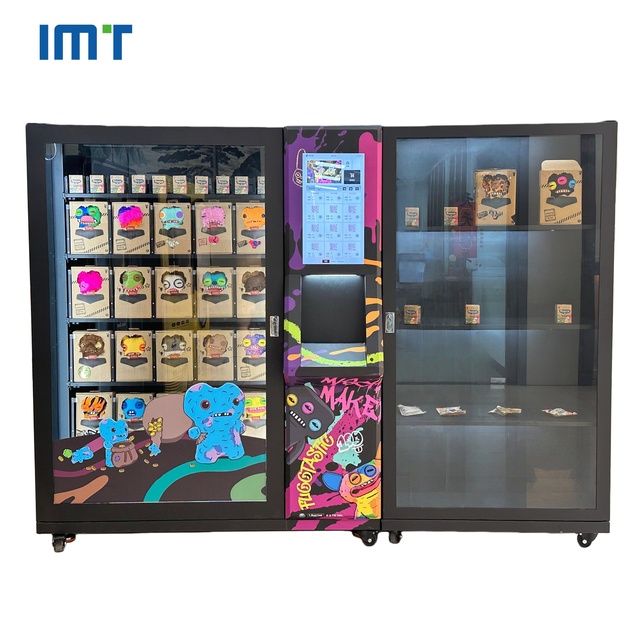 Smart IMT Stainless Steel Touchscreen 24 Hours Self Service Commercial Toy Blind Box Cosmetic Gift Dispenser Vending Machine