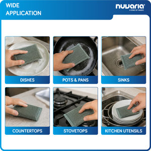 Spugna in Rete di Acciaio Inossidabile Riutilizzabile, Spazzola Metallica per Pulizia di Cucina e Casa - Product Image 4