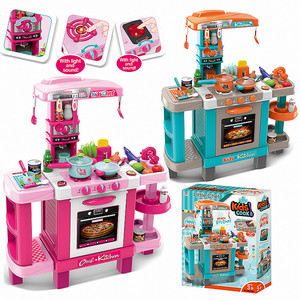 I bambini felici altro fingono di giocare in età prescolare giocattoli da cucina, giocattoli da cucina Set da cucina finzione gioco, giocattoli da cucina per ragazze Set - Product Image 2
