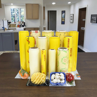 Super PVC Cling Film 10 Micrones Jumbo Roll Anti-Fog Fresh Keeping Packaging Wrap para Supermercado Food Grade y para Chocolate