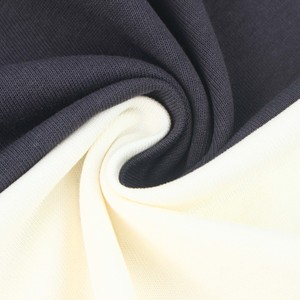 Tissu en coton cardé <span class=keywords><strong>100</strong></span>% ChaoPai, 230 GSM, double fil, très lourd, tricotage côtelé 1*1, tissu écologique pour filles et garçons - Product Image 1