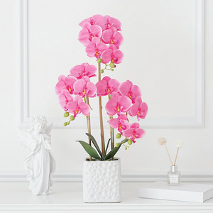 Fleurs artificielles <span class=keywords><strong>d</strong></span>'orchidée réalistes de haute qualité pour les <span class=keywords><strong>d</strong></span>écorations de mariage à la maison Techniques faites à la main Graduation de <span class=keywords><strong>prix</strong></span> favorable - Product Image 4