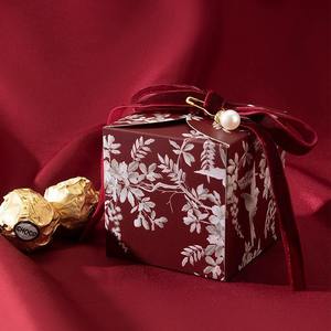 Boîtes en Papier de Luxe pour Bonbons, Dragées au Chocolat, ou Petits Cadeaux pour Invités – Vente en Gros pour Noël, Anniversaire, Petit Mariage - Product Image 4