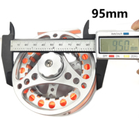 Die molding Aluminium Fly Reel untuk aliran sungai dan danau Fly Fishing kualitas murah Die Casting gulungan terbang