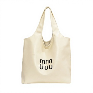 Bolso Tote de Piel Sintética para Mujer, Estilo Moderno, con Cierre de Cremallera, Diseño con Letras, Portátil, Elegante, con Doble Asa, de Poliéster - Product Image 2