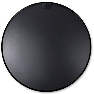 Specchio da bagno rotondo in metallo nero da 20 pollici - Product Image 5