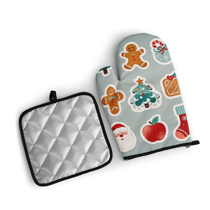 Logotipo personalizado, venta al por mayor, sublimación, cocina resistente al calor, dibujos animados personalizados, manoplas para horno y juegos de Agarraderas - Product Image 4