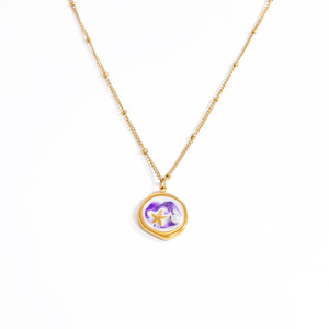 Collar de Acero Inoxidable con Colgante de Estrella Ovalada en Color Oro de 18K, Joyería de Moda para Mujer, Regalo - Product Image 5