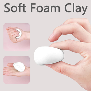 JITENG Pâte <span class=keywords><strong>à</strong></span> <span class=keywords><strong>modeler</strong></span> en mousse souple facile <span class=keywords><strong>à</strong></span> sculpter avec fonction de séchage <span class=keywords><strong>à</strong></span> <span class=keywords><strong>l</strong></span>'<span class=keywords><strong>air</strong></span>, simple <span class=keywords><strong>à</strong></span> polir et <span class=keywords><strong>à</strong></span> travailler - Product Image 2