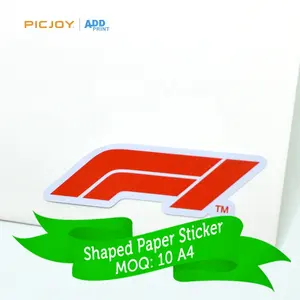 Custom paper stickers digital printing accept in small MOQ