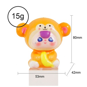 12 Kawaii astrologia animale PU schiuma a lenta aumento giocattoli Anti-Stress Fidget giocattoli per 5-7 anni per il bambino tre V3 scatola cieca <span class=keywords><strong>sorpresa</strong></span> - Product Image 5