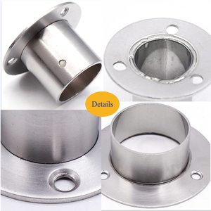 Flangia In Acciaio Inox Asta Armadio Flangia Presa Staffa di Supporto Del Supporto <span class=keywords><strong>per</strong></span> Tubo Armadio - Product Image 2