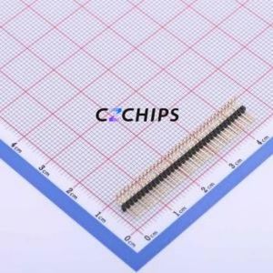 X1311WR-34J-C26D40 Pin Header Bent Lead Through Hole,P=1.27mm Connector 1x34P 1.27mm 1.27mm Pin Header - Product Image 1