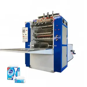 Automatic box drawing facial tissue paper folding making machine for sale