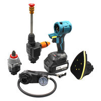 Juego de Herramientas Combinadas Multifuncionales Inalámbricas de Alta Calidad OEM: Taladro, Destornillador, Llave Inglesa, Soplador, Motosierra, 1 Año de Garantía, Uso en Auto y Hogar