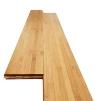 Plancher en bambou, bois naturel carbonisé, tissage horizontal et vertical, système de clic étanche, finition mate laquée UV