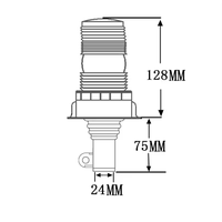 Feux de signalisation à LED GL-325Z Guanhong, lumière stroboscopique d'avertissement, DC12-24V, lampe de signalisation d'urgence ambre, lumière stroboscopique
