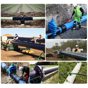 الزراعة الري بالتنقيط HDPE المائية الأنابيب PE الأنابيب 500m مزرعة خرطوم الري