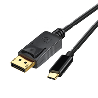 Câble USB-C bidirectionnel 4K à 60 Hz avec gaine en PVC - Câble pour moniteur compatible Thunderbolt USB-C pour ordinateurs portables