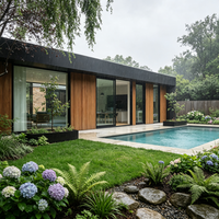 Villa préfabriquée modulaire moderne sur mesure pour une habitation permanente