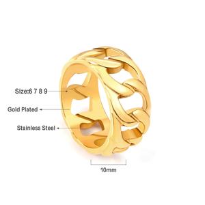 Nouvelles bagues de style tendance, bijoux fantaisie, couleur or, forme géométrique en G - Product Image 2