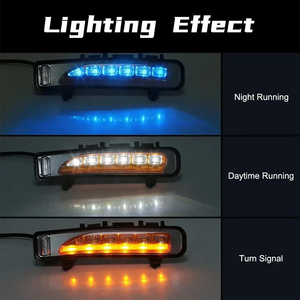 Nueva Luz LED de Conducción Diurna DRL <span class=keywords><strong>H11</strong></span> para Ford Edge 2009-2014 con Señal de Giro Dinámica y Cubierta de Faro Antiniebla - Product Image 4